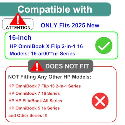 KEANBOLL 3-Pack HP OmniBook X Flip 16" Screen Protector Matte Anti-Glare