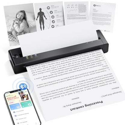 TATTMUSE 8.5" Portable A28U 203DPI Thermal Printer Monochrome