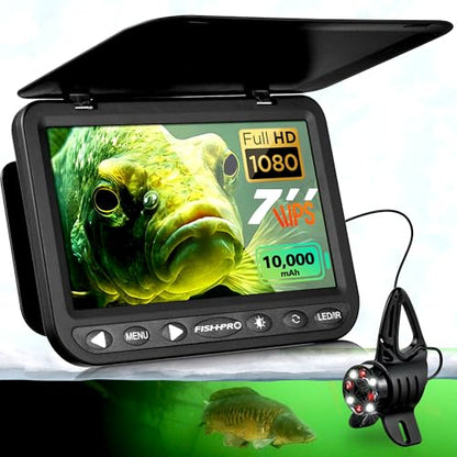 FishPro 7'' No.1 HD1080P Underwater Camera with 10,000mAh Rechargeable Battery