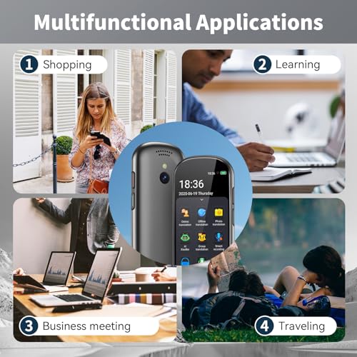 FLTIDUNDI 6.38x3.39x1.34 inches Model Z9 with 4.1 inch Touchscreen & 150+ Language Capacity