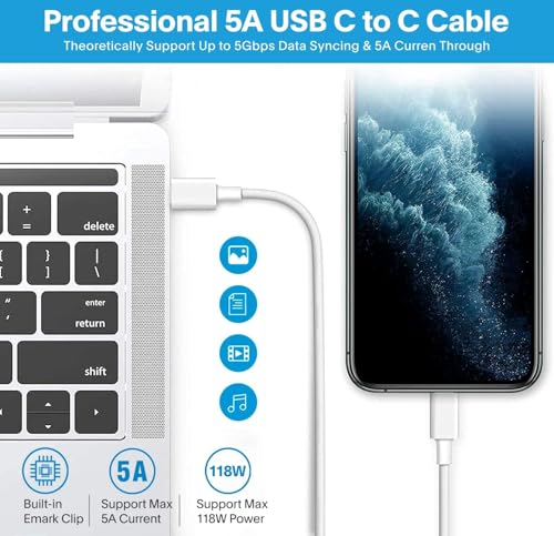 Feedyor 118W Power Adapter USB Type C Fast Charging Power Supply