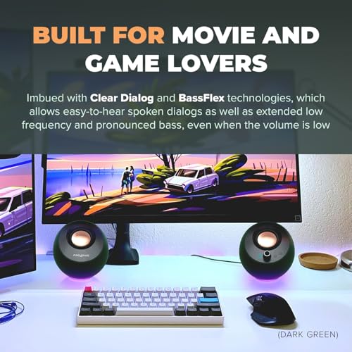 Creative 13.8cm MF1710 Stereo Computer Speaker Black Tabletop Mount
