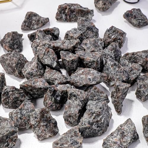 AZKRWFLM 0.67 lb Yooperlite Rocks Natural Fluorescent Minerals for Crafts and Decoration
