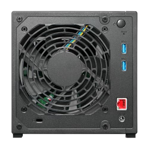 Asustor AS1204T 4-Bay NAS Network Attached Storage, Quad-Core 1.7GHz CPU, 2.5GbE, 1GB DDR4, Metal, Black