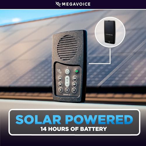 MEGAVOICE 1.77" NIVA-Solar MP3 Audio Bible, 4GB Storage, USB Connectivity, Audio Playback