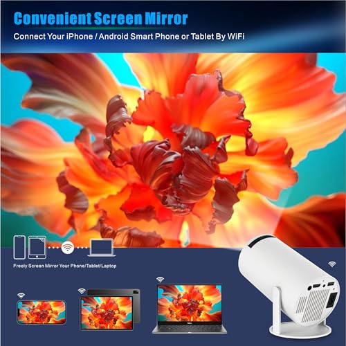 ENUOSUMA 6.3" x 5.5" x 7" HY300 Pro 1280 x 720 150 ANSI Lumens Portable LCD Projector