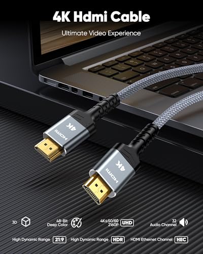 Highwings 23FT SH-4K-HD-23FT-CCG 4K@60Hz High Speed HDMI Cable