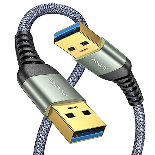 AINOPE USB to USB Cable 6.6 Feet Male-to-Male Type A Data Transfer Cable Model AP514-2M