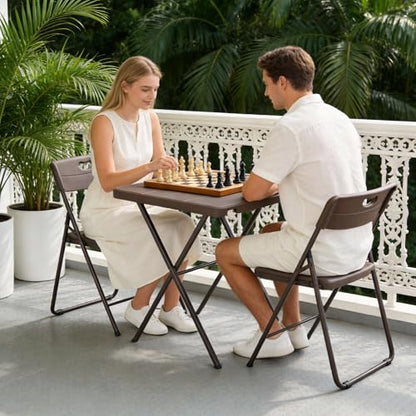 MAKE CHANGES 27" SC-YN-HWCFZ-BN Square Folding Table