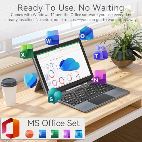 Moxalc 10.1" UL101Y 1280x800 60Hz LCD 2-in-1 Tablet Laptop