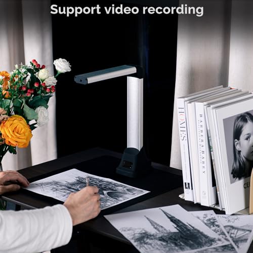 Kitnery A4 Document Camera D500 800 dpi USB Document Scanner