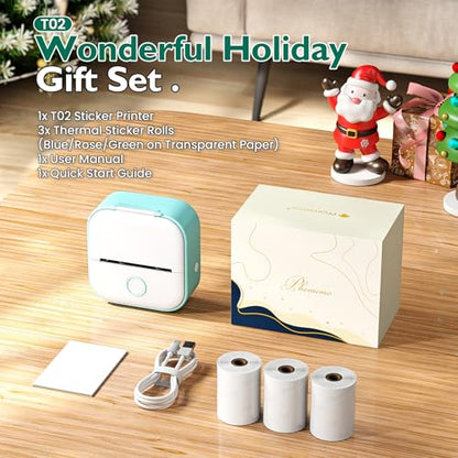 Phomemo 3.39" T02 300dpi Portable Thermal Printer