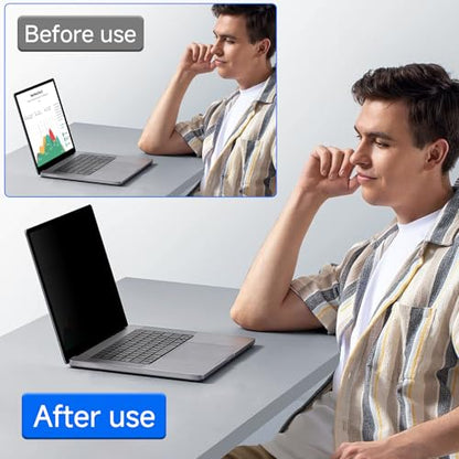 ZOEGAA 14 inch Laptop Privacy Screen 16:10