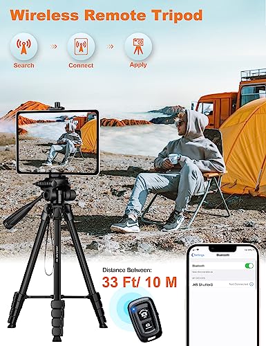 JOILCAN 68" M30T Camera Tripod Stand for Phones and Tablets