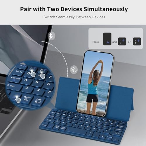 CACOE 76.77" L x 37.4" W x 6.69" H Multi-Functional Bluetooth Foldable QWERTY Keyboard Model X62