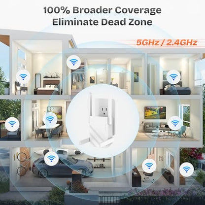 FjUoLzgK M-A30 1.2Gbps WiFi Extender Dual-Band 5GHz White
