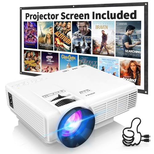PANSEBA 7.28" x 5.98" HI-04 1920 x 720 7500 ANSI Lumens LED Projector