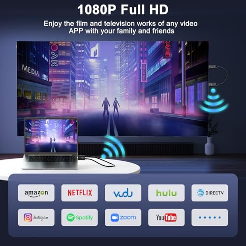 Anytrox Wireless HDMI Transmitter and Receiver Male-to-Male 4K Decode 1080P Indoor HDMI Extender Model THT-020-8