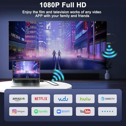 Anytrox Wireless HDMI Transmitter and Receiver Male-to-Male 4K Decode 1080P Indoor HDMI Extender Model THT-020-8