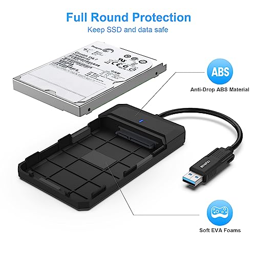 BENFEI 2.5 Inch SATA External Hard Drive Enclosure USB 3.2 Gen 1