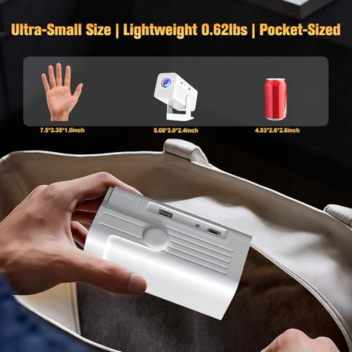 XENPONAD Portable Mini Projector N6-2026 1280x720 260 Lumen LED Projector