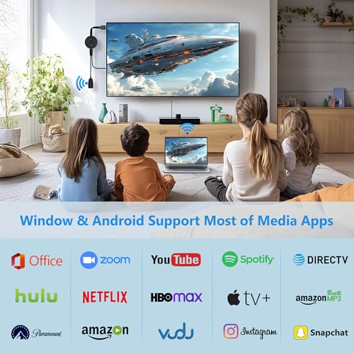 DRYMOKINI Wireless HDMI Display Adapter G17 4K 30Hz HDMI Dongle