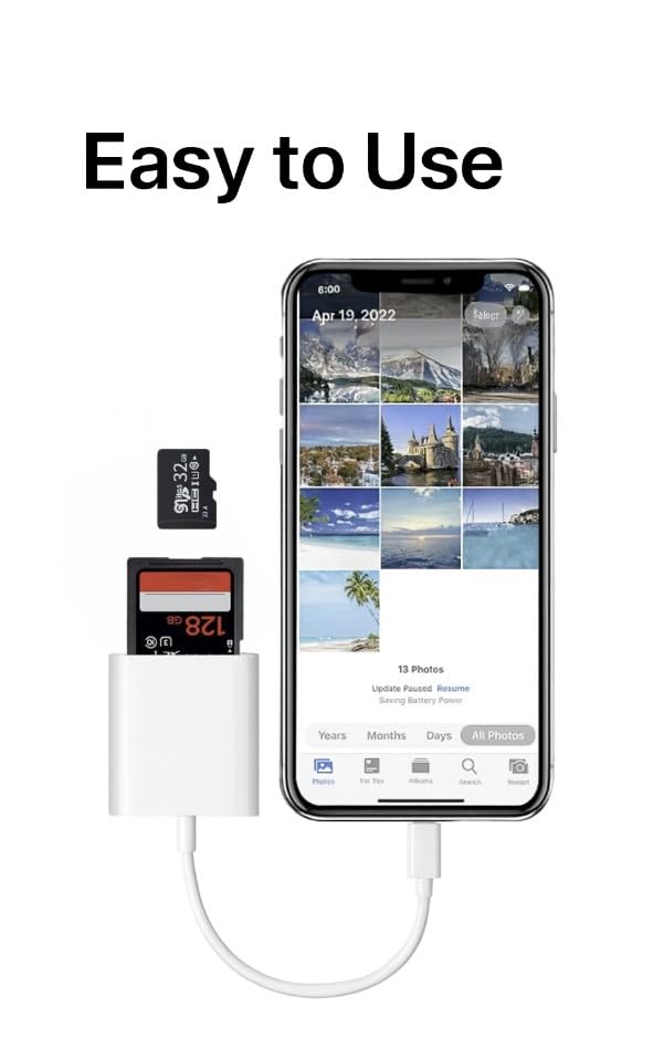 Generic USB-C Card Reader Model USB-C Dual Slot SD & MicroSD Reader Adapter for Devices Including IoS, MacOS and Android