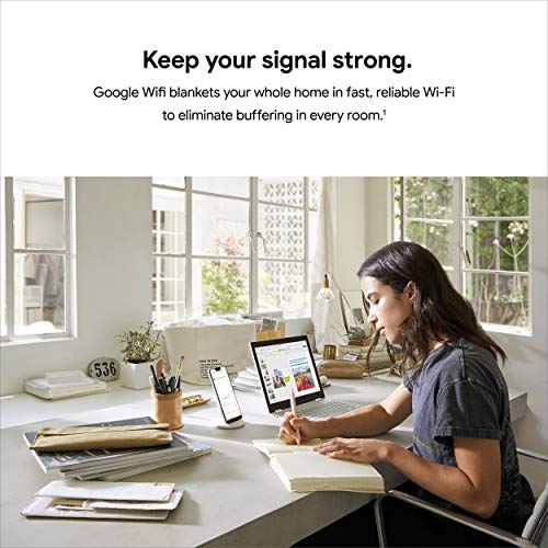Google 1 Count GA02430-US Dual-Band Wi-Fi 5 Mesh Router 1 Gbps 802.11ac