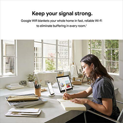 Google 1 Count GA02430-US Dual-Band Wi-Fi 5 Mesh Router 1 Gbps 802.11ac