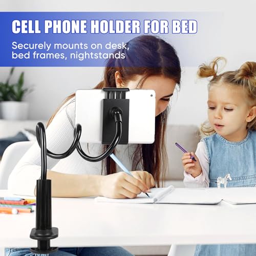Selfdee Tablet Stand Holder 31.4 inches 360 Degree Rotation Adjustable Flexible Long Arm Tabletop Mount