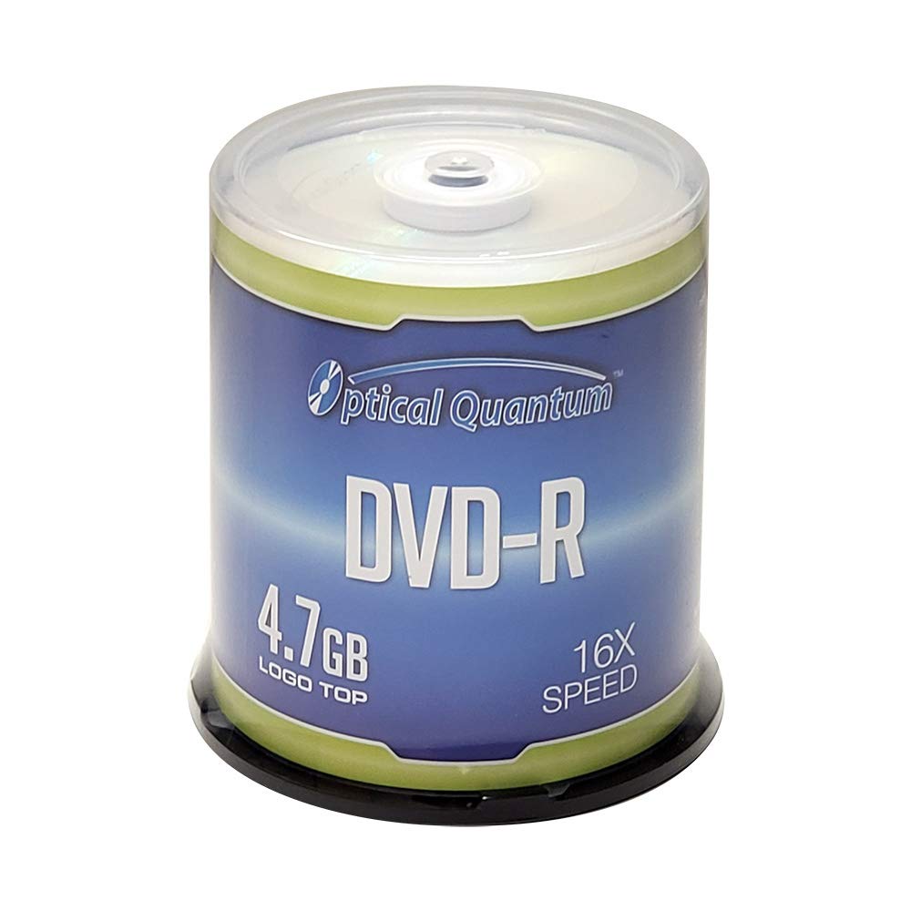 Optical Quantum 4.7GB OQDMR16LT-BX 16x DVD-R Recordable Media 100 Count