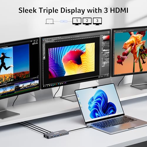 Acer 13-in-1 USB C Docking Station ODK5B0 4K@60Hz HDMI Hub