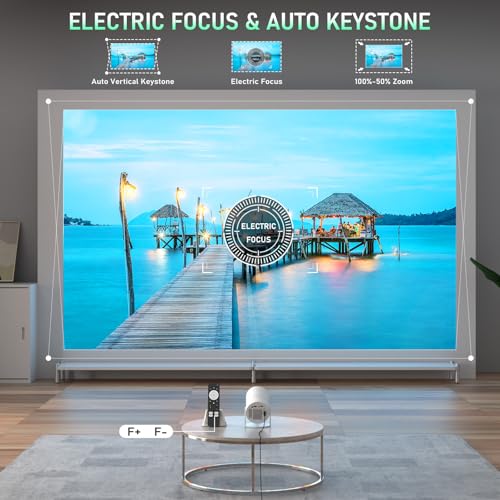 XuanPad 5.2" x 4.7" x 7.28" X3 1920x1080 15000 Lumen LCD Portable Projector
