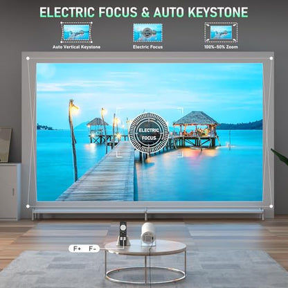 XuanPad 5.2" x 4.7" x 7.28" X3 1920x1080 15000 Lumen LCD Portable Projector