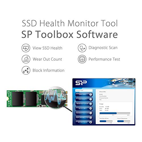 SP Silicon Power 1TB FBA-SU001TBSS3A55M28AB Solid State Drive M.2 SATA B+M Key