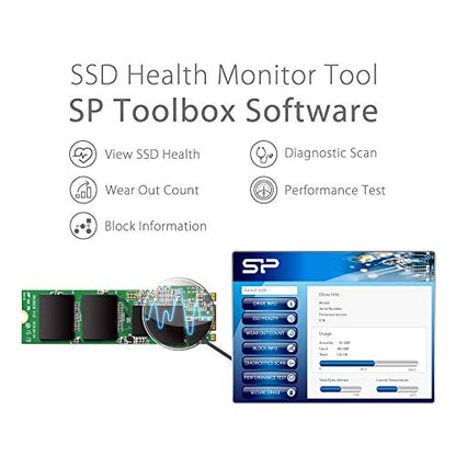 SP Silicon Power 1TB FBA-SU001TBSS3A55M28AB Solid State Drive M.2 SATA B+M Key