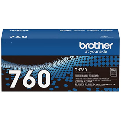 Brother TN760 High Yield Black Toner Cartridge Model TN760 for Laser Printers
