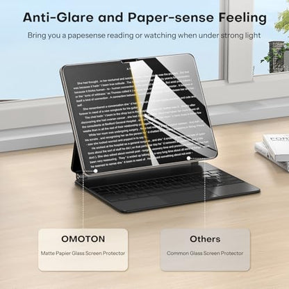 OMOTON 11 Inch A003 Matte Screen Protector Anti Glare Tempered Glass