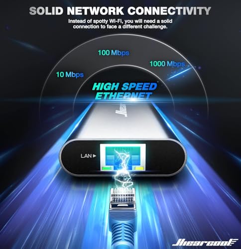 Hiearcool 8-in-1 USB-C Hub UCN3610 4K@60Hz Multiport Adapter
