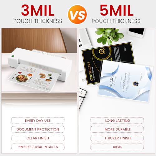 CAREGY 300PACK-LaminatingSheets-5Mil-9x11.5in-OfficeSupplies