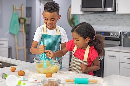 TOVLA JR. Child-Sized A48 Safe Silicone Cooking Utensils Set