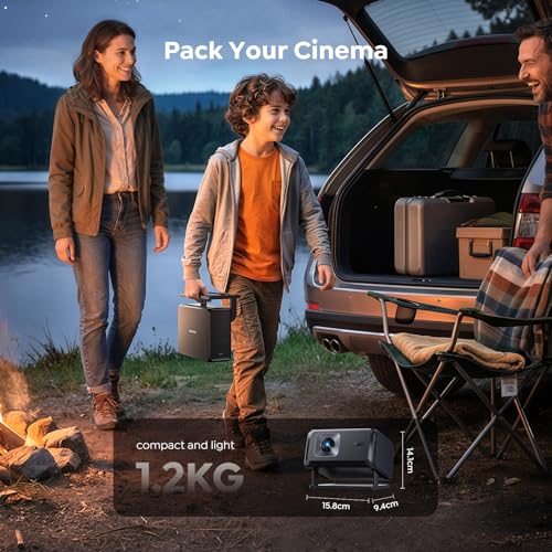 TOPTRO 1080P TP3 LED Short Throw Portable Projector