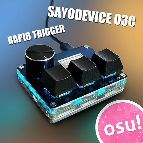 BTXETUEL Sayodevice-O3C 3-Key USB-C Mini Keypad