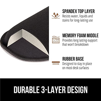 GORILLA GRIP 2 Count 840029684948 Ergonomic Wrist Rest + Mouse Rest Office Products