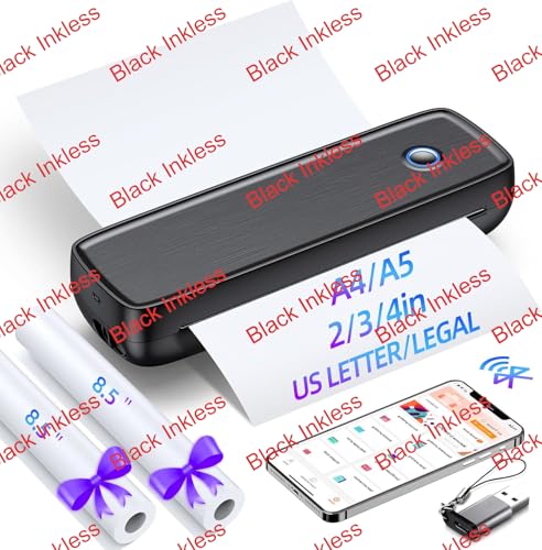 Aixiqee A80aa5 Thermal Monochrome Printer 203x203 dpi Portability