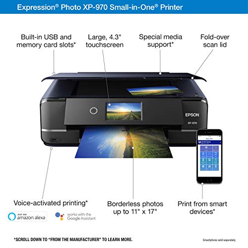 Epson Expression Photo XP-970 Inkjet Printer C11CH45201 600 x 1200 dpi Color Photo Printing