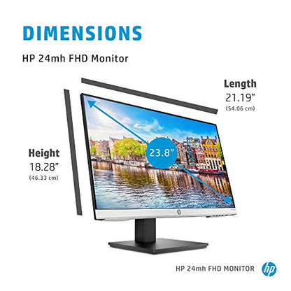 HP 23.8 Inch 1D0J9AA#ABA 1920 x 1080 75 Hz IPS LED Monitor