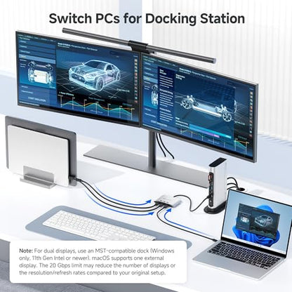 Cable Matters 201343 5A 28V Normally Open USB-C Solid-State KVM Switch Remote Control 3-way Tabletop Circuit