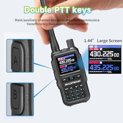 BAOFENG 5RMINI 999 Channels Long Range Two-Way Radio 108-520 MHz Amateur Radio