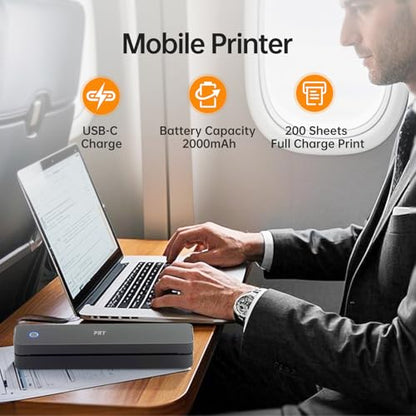 PRT 8.5x11 PRT-610PRO Monochrome Thermal Portable Printer